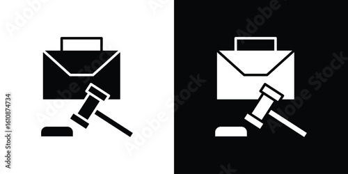 employment law icon vector illustration glyph style designs for web.