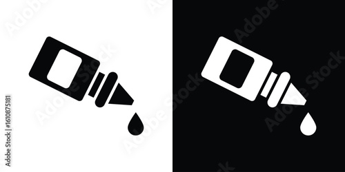 eye drop icon vector illustration glyph style designs for web.