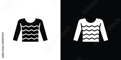 Female sweater icon vector illustration glyph style designs for web.
