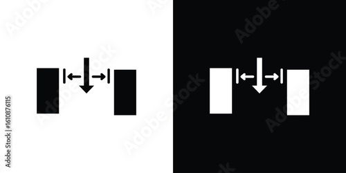 Gap icon vector illustration glyph style designs for web.