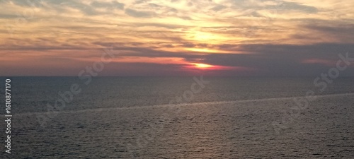 sunset over the field