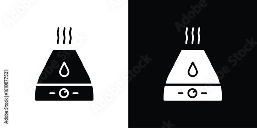 Humidifier vector illustration glyph style designs for web.