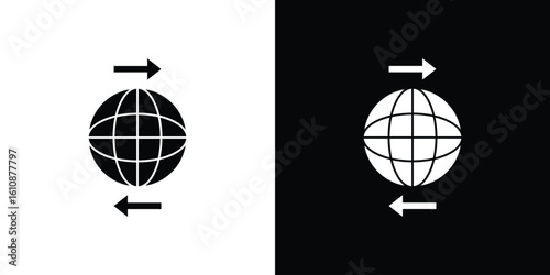 Import export icon vector illustration glyph style designs for web.