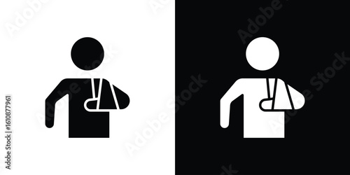 Injury icon vector illustration glyph style designs for web.