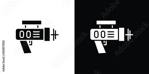 Laser gun icon vector illustration glyph style designs for web.
