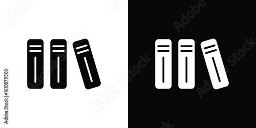 Library icon vector illustration glyph style designs for web.