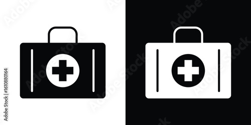 Medical aid kit icon vector illustration glyph style designs for web.