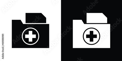 Medical history icon vector illustration glyph style designs for web.