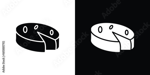 Parmesan icon vector illustration glyph style designs for web.