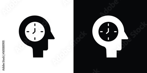 Patience icon vector illustration glyph style designs for web.