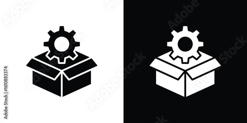Product management icon vector illustration glyph style designs for web.