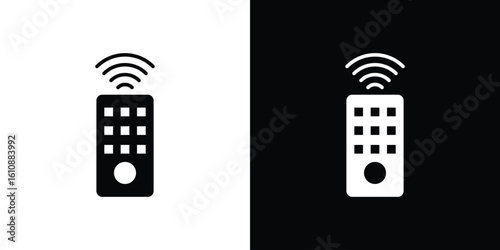 Remote icon vector illustration glyph style designs for web.
