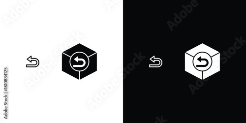 Return purchase icon vector illustration glyph style designs for web.