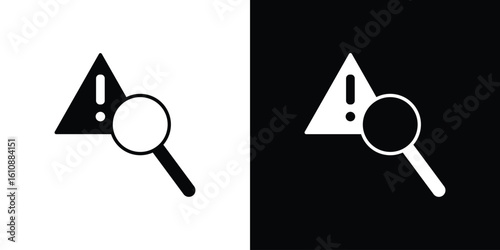 Risk analysis icon vector illustration glyph style designs for web.