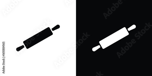 Rolling pin icon vector illustration glyph style designs for web.