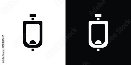 Urinal icon vector illustration glyph style designs for web.