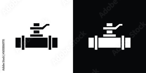 Valve icon vector illustration glyph style designs for web.