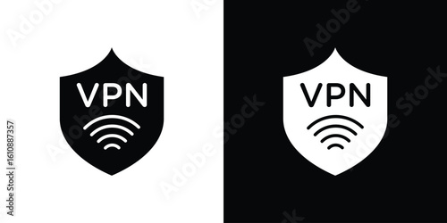 Vpn icon vector illustration glyph style designs for web.