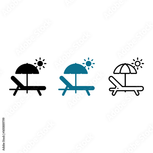 beach chair with umbrella