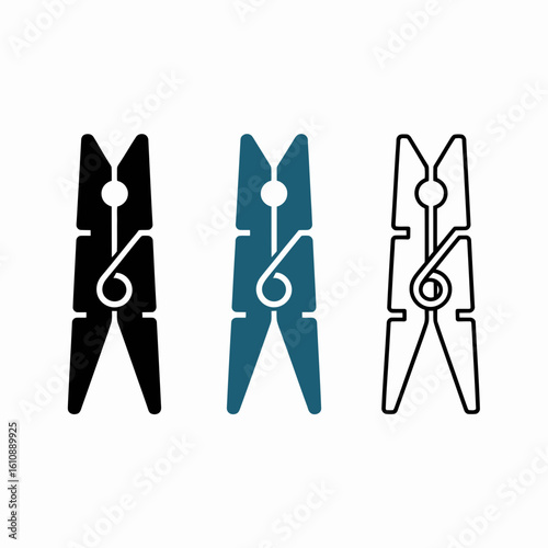 clothes peg on a rope