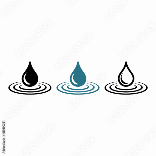 vector illustration of a drop