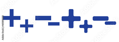 Plus minus circular element icon vector illustration. Add and remove round button icons