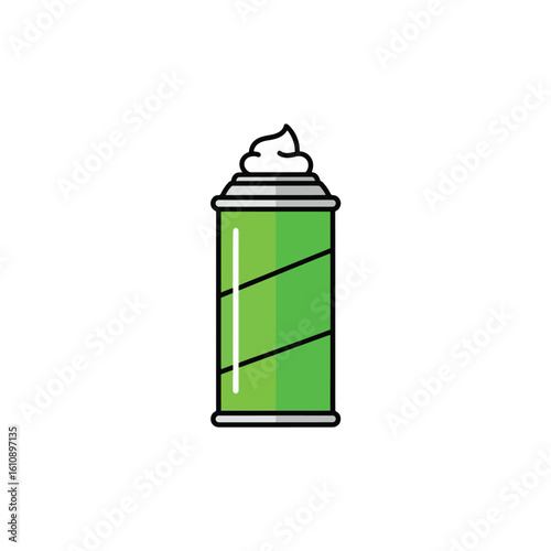 Shaving Cream Can Illustration
