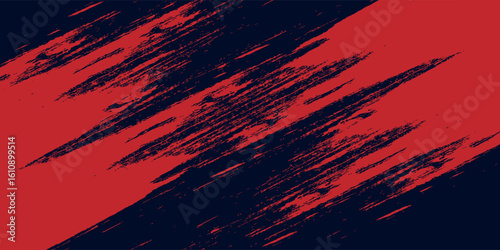 Red halftone dots blue color pattern gradient grunge texture background. Dot pop art comic sport style vector illustration. Eps10