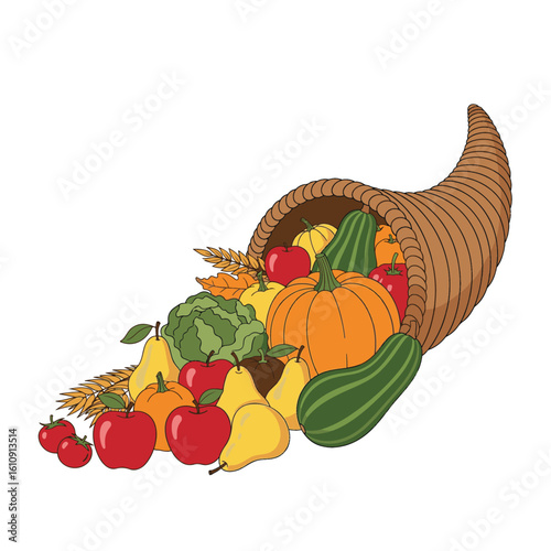 Cornucopia Abundance Harvest Blessings