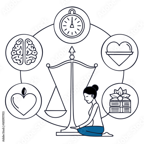 Scales of Justice Icon Set – Symbol of Fairness, Law, Legal Balance, and Equality Used in Courts, Legal Firms, Government, and Justice Systems for Representing Truth and Moral Judgment


