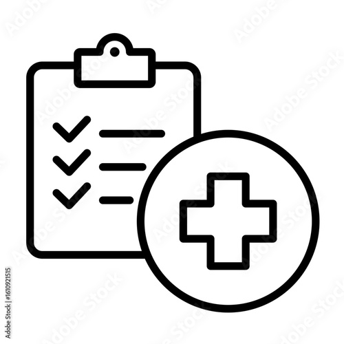 first aid kit, doctor examine icon vector