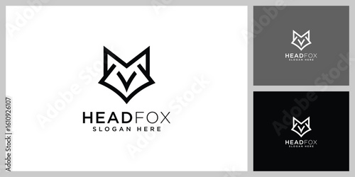 head fox animal design template