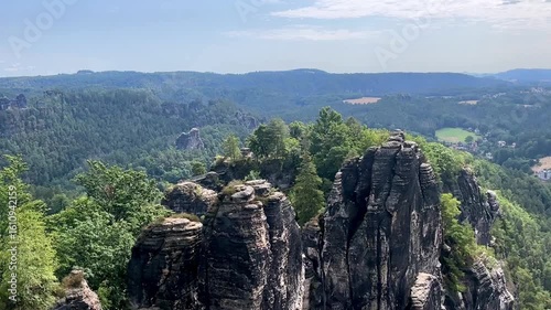 Saxon Switzerland view from above.