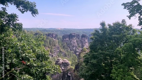 Saxon Switzerland view from above.