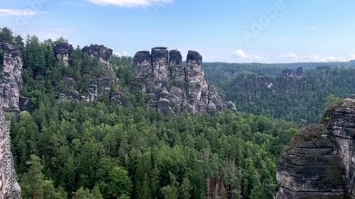 Saxon Switzerland view from above.