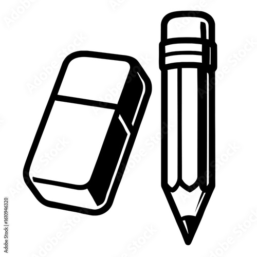 Essential Eraser and Pencil Set for Drawing, Writing, and Creative Tasks