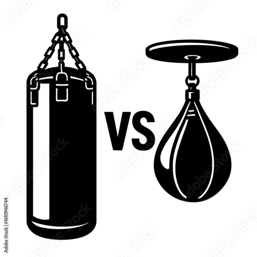 Heavy Punching Bag Versus Speed Bag - Boxing Training Equipment
