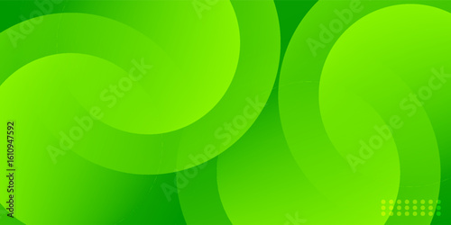 abstract green gradient shapes background