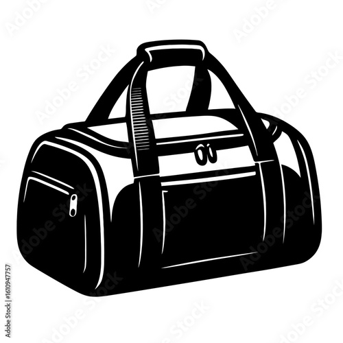 Classic Duffle Bag Illustration - Versatile Sport and Travel Gear