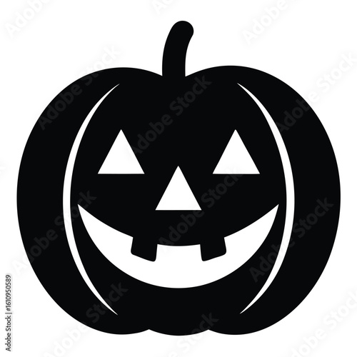 jack o  lantern smile vector icon
