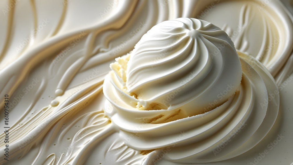 a creamy ice cream texture, with a smooth and intricate background, showcasing the ice cream's ridges, swirls, and imperfections a creamy ice cream texture, with a smooth and intricate background, showcasing the ice cream's ridges, swirls, and imperfections