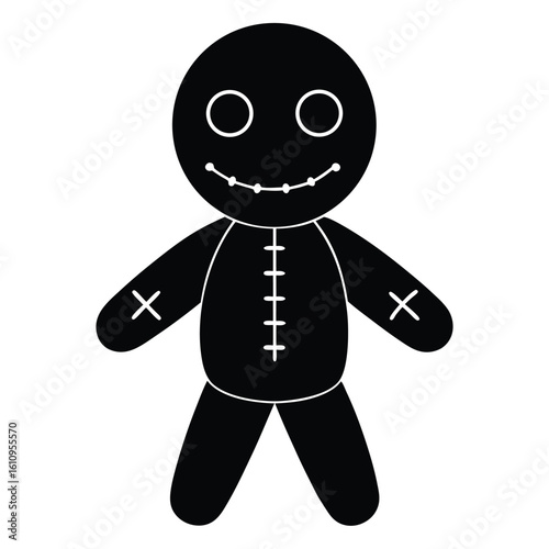 voodoo doll vector icon