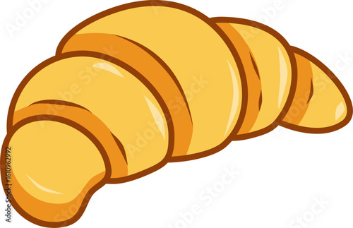 croissant on a white background