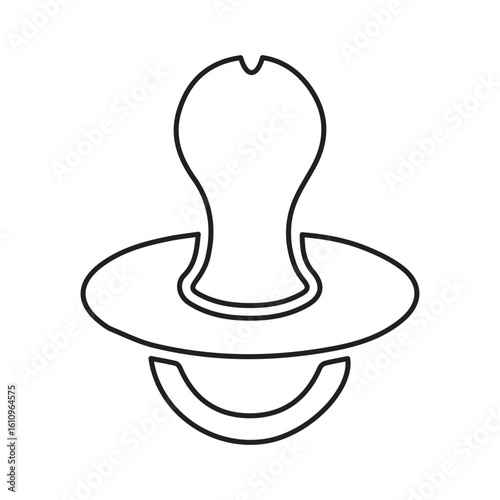 Baby nipple line icon