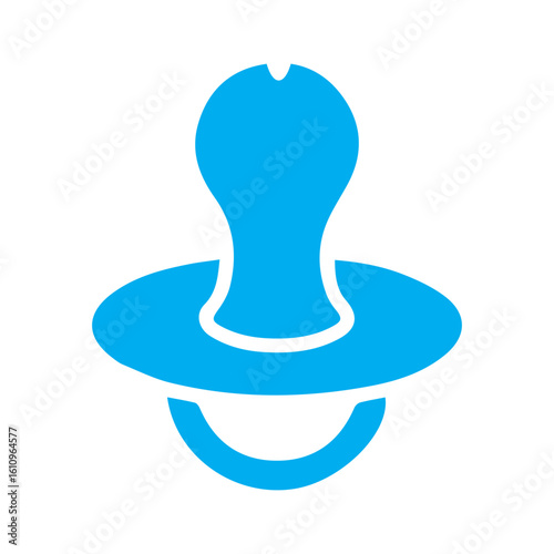 Baby nipple colored icon