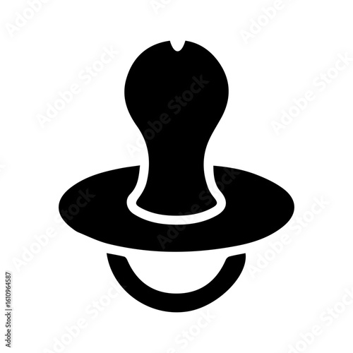 Baby nipple glyph icon