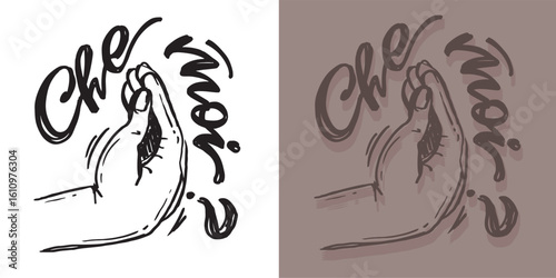 Funny hand drawn doodle lettering quote. Lettering for t-shirt design, mug print, bag print, clothes fashion. 100% hand drawn vector image.