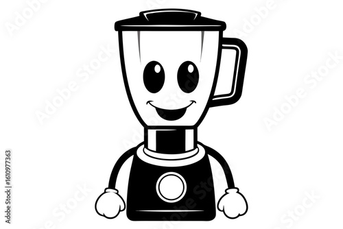 black and white blender vector 