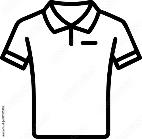 Blank white cotton T-shirt template, a simple casual wear apparel illustration with front and back views for your design