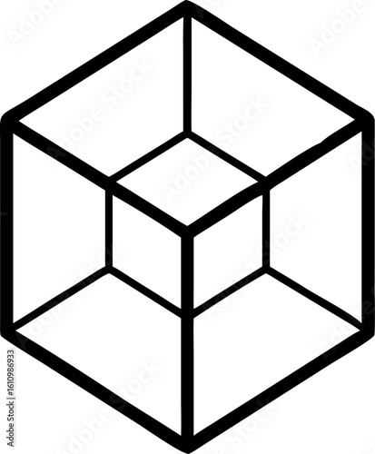 Abstract background with colorful 3D geometric cube and hexagon shapes creating a modern business technology vector illustration